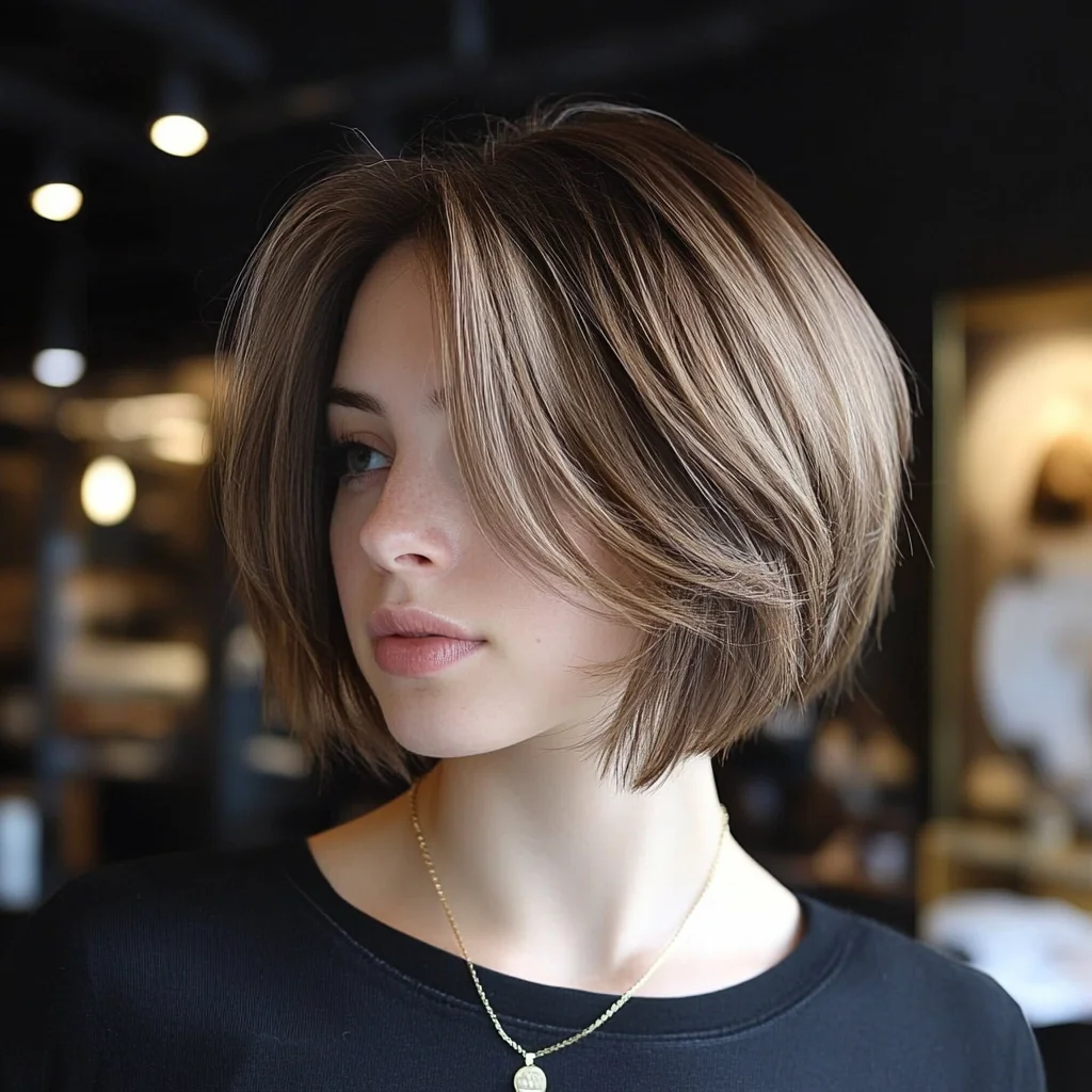 Effortlessly Chic: The Modern Lob with Soft Layers