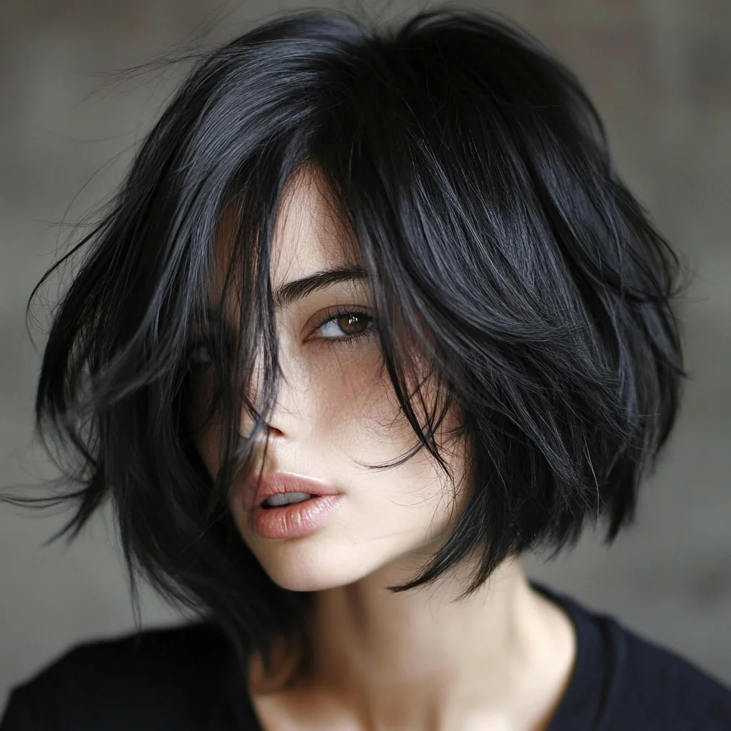 Effortlessly Chic: The Modern Textured Bob for a Bold Look