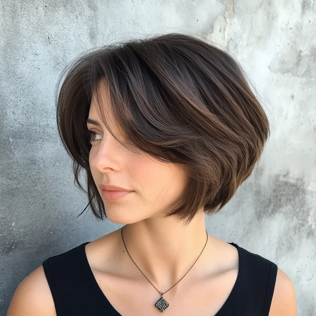 Effortlessly Chic: The Modern Textured Bob for a Fresh Look