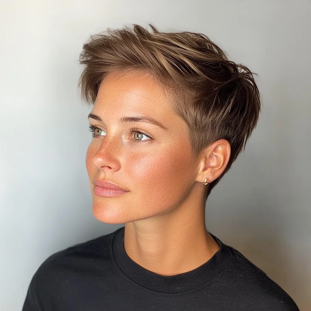 Effortlessly Chic: The Modern Textured Pixie Cut for Any Occasion