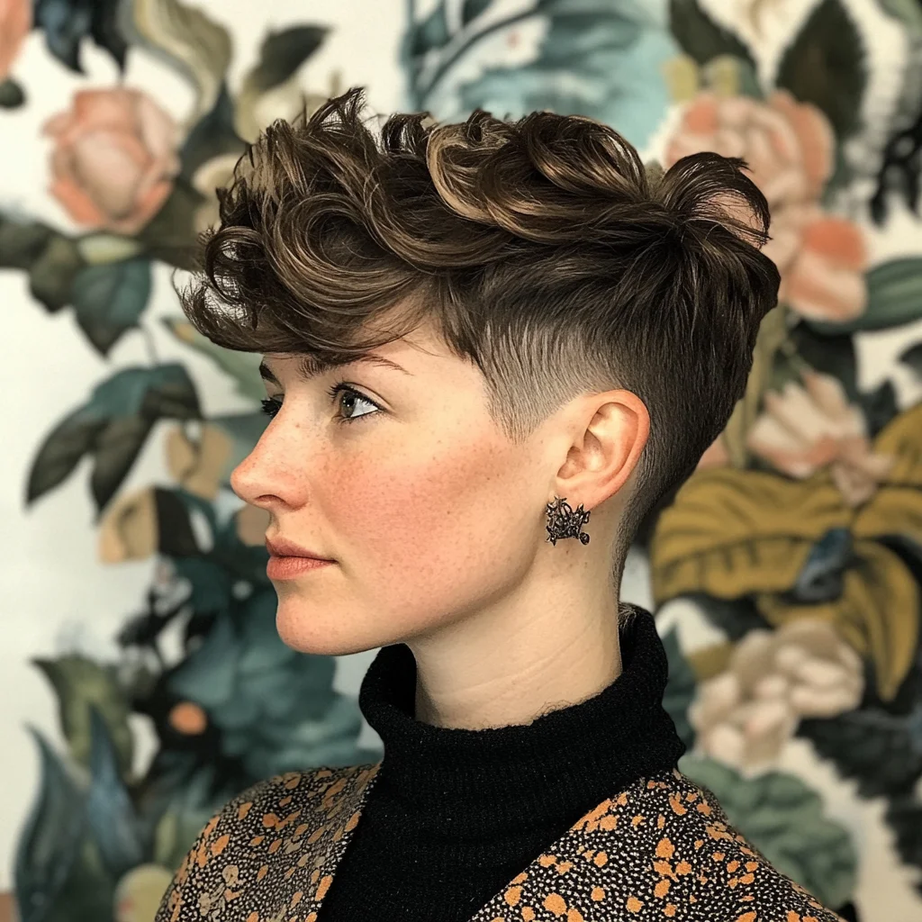 Effortlessly Chic: The Modern Textured Pixie with Bold Undercut