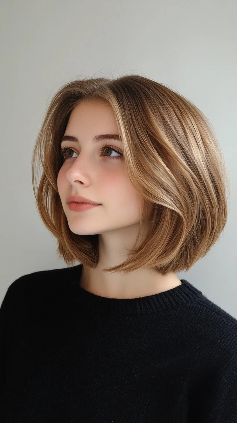 Effortlessly Chic: The Perfect Blunt Bob with Soft Layers