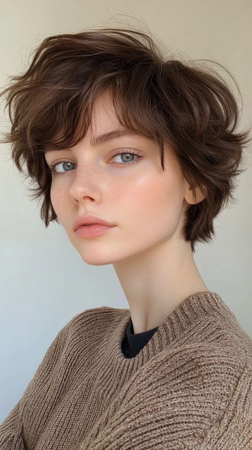 Effortlessly Chic: The Playful Textured Bob for a Modern Look