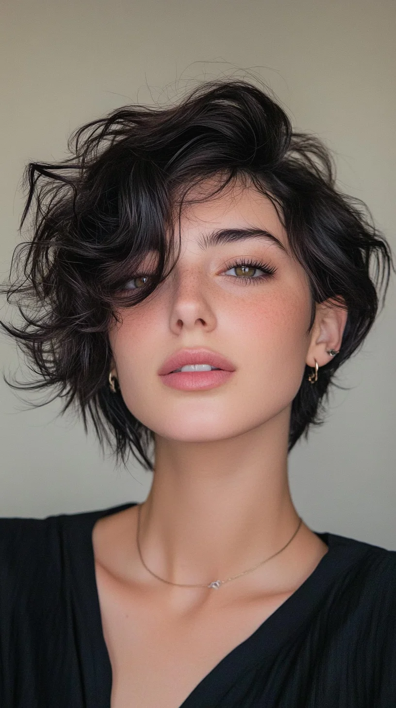 Effortlessly Chic: The Playful Textured Bob for a Modern Look