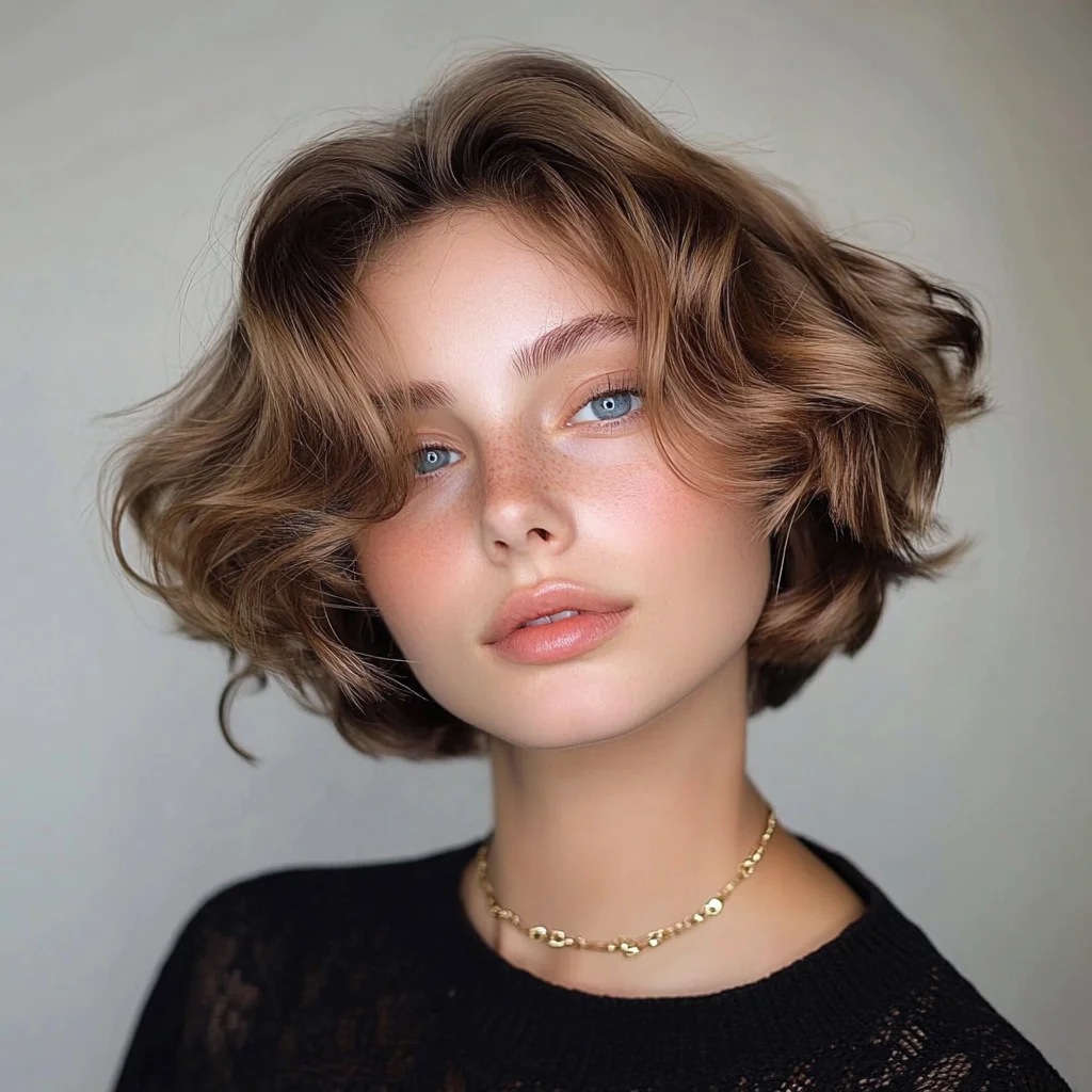 Effortlessly Chic: The Playful Textured Bob That Turns Heads