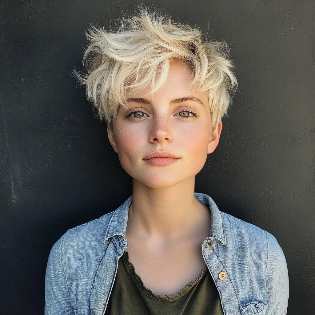 Effortlessly Chic: The Playful Tousled Pixie for a Modern Flair