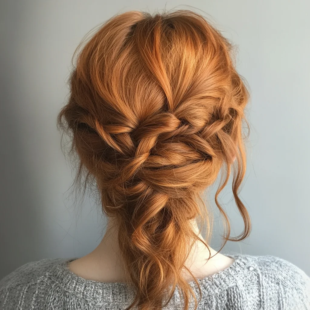 Effortlessly Chic: The Romantic Tousled Braided Updo for Every Occasion