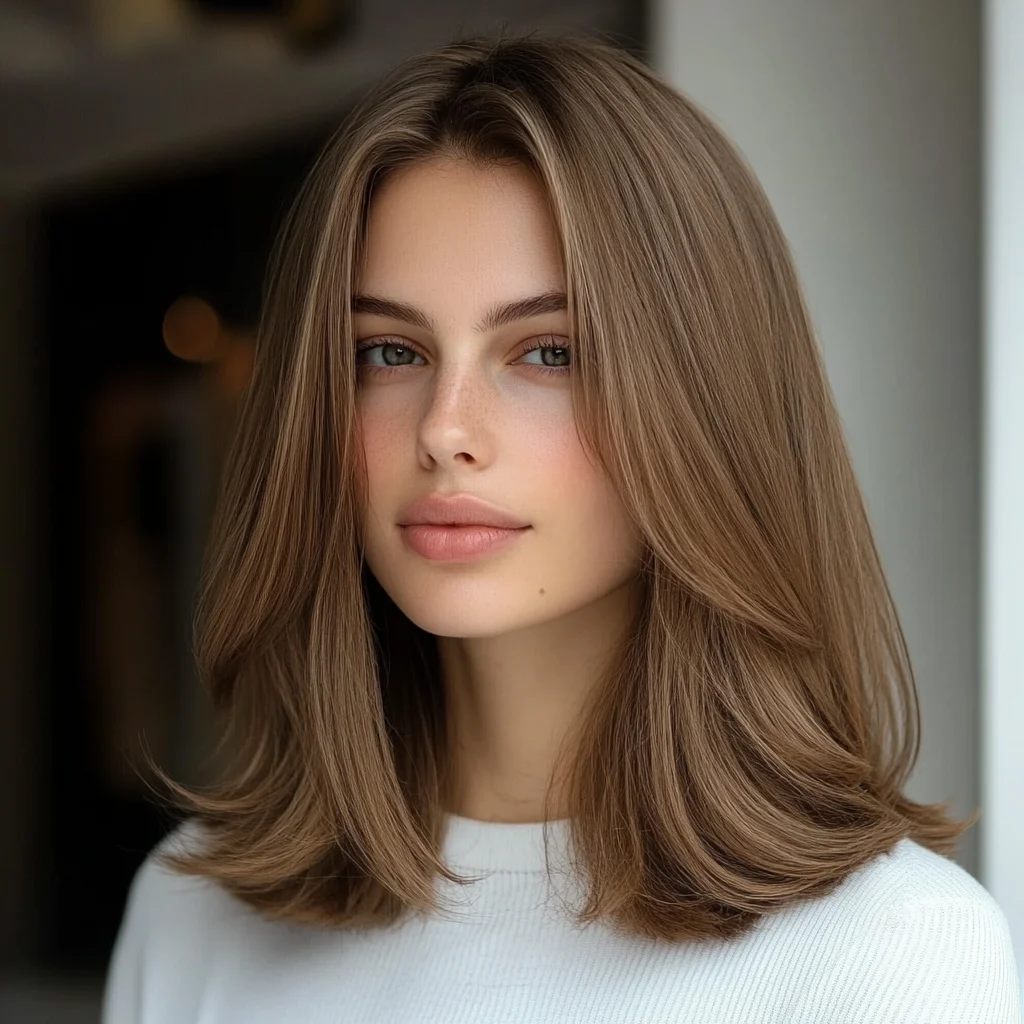 Effortlessly Chic: The Sleek Layered Lob for Every Occasion