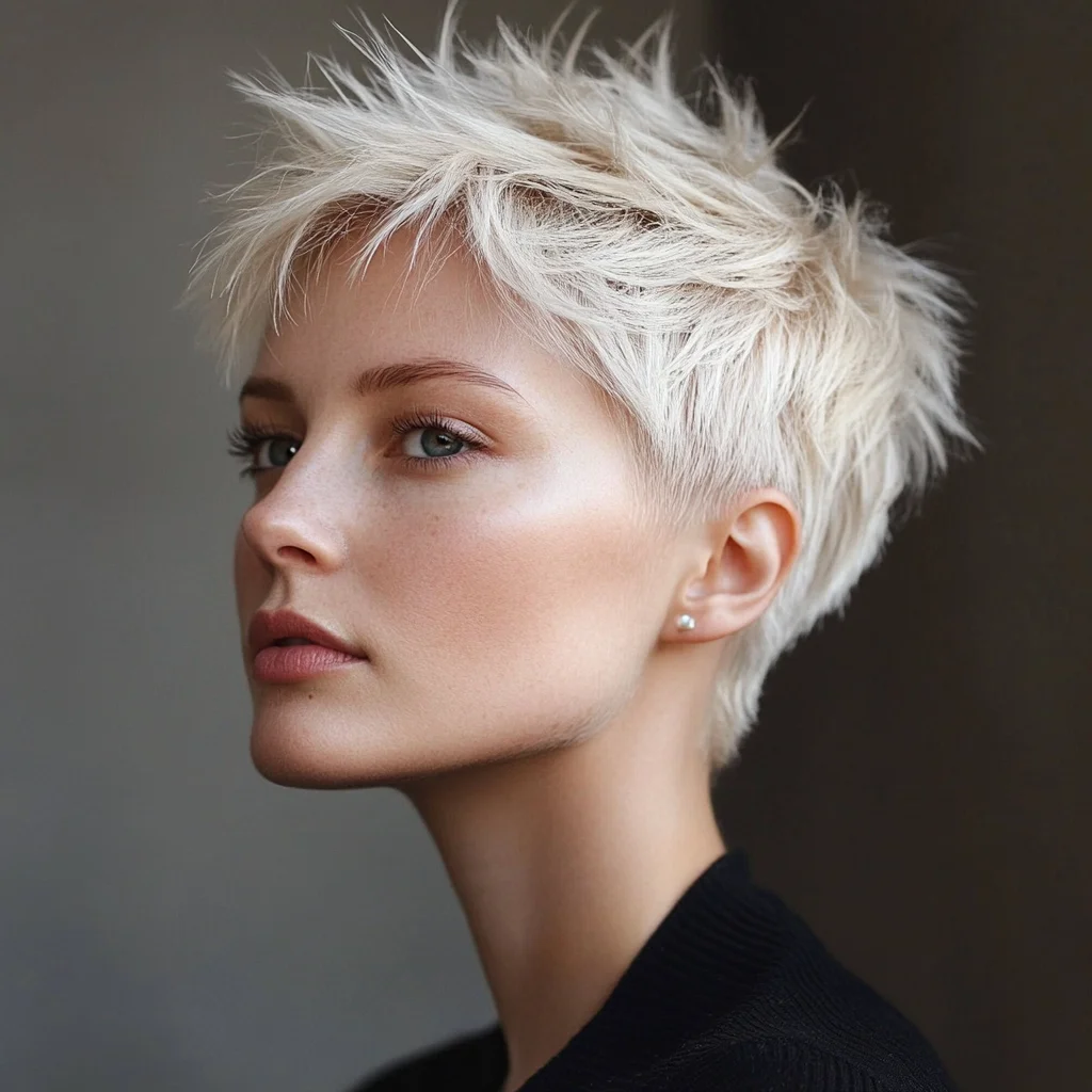 Effortlessly Chic: The Spiky Pixie Cut for a Bold, Modern Look