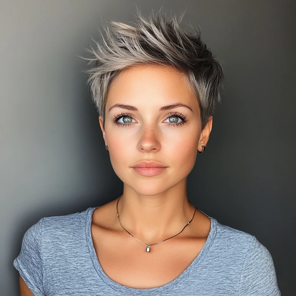 Effortlessly Chic: The Stylishly Textured Pixie Cut for Modern Glam