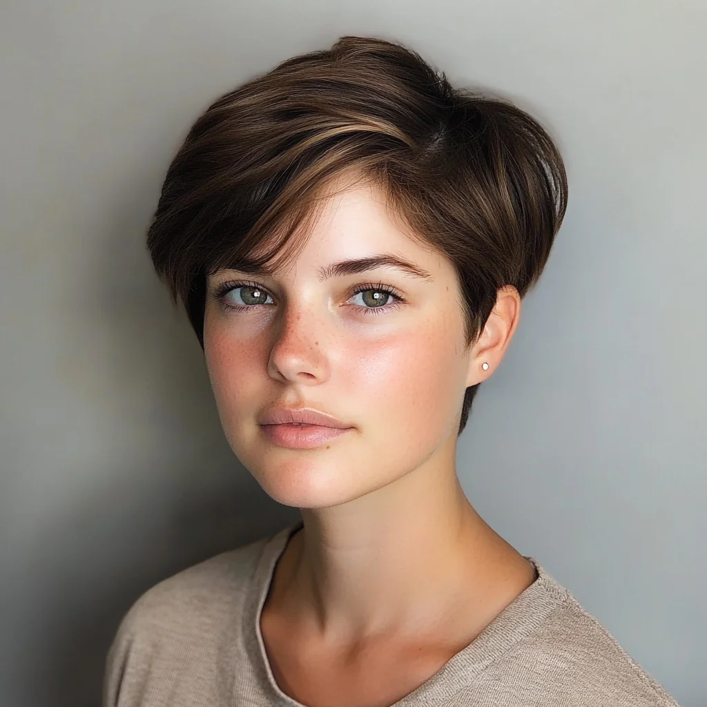 Effortlessly Chic: The Stylishly Textured Pixie Cut