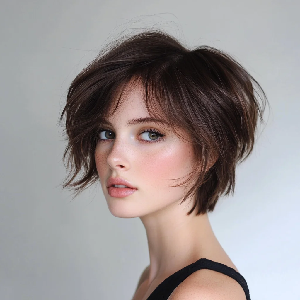 Effortlessly Chic: The Textured Bob for a Playful, Modern Look