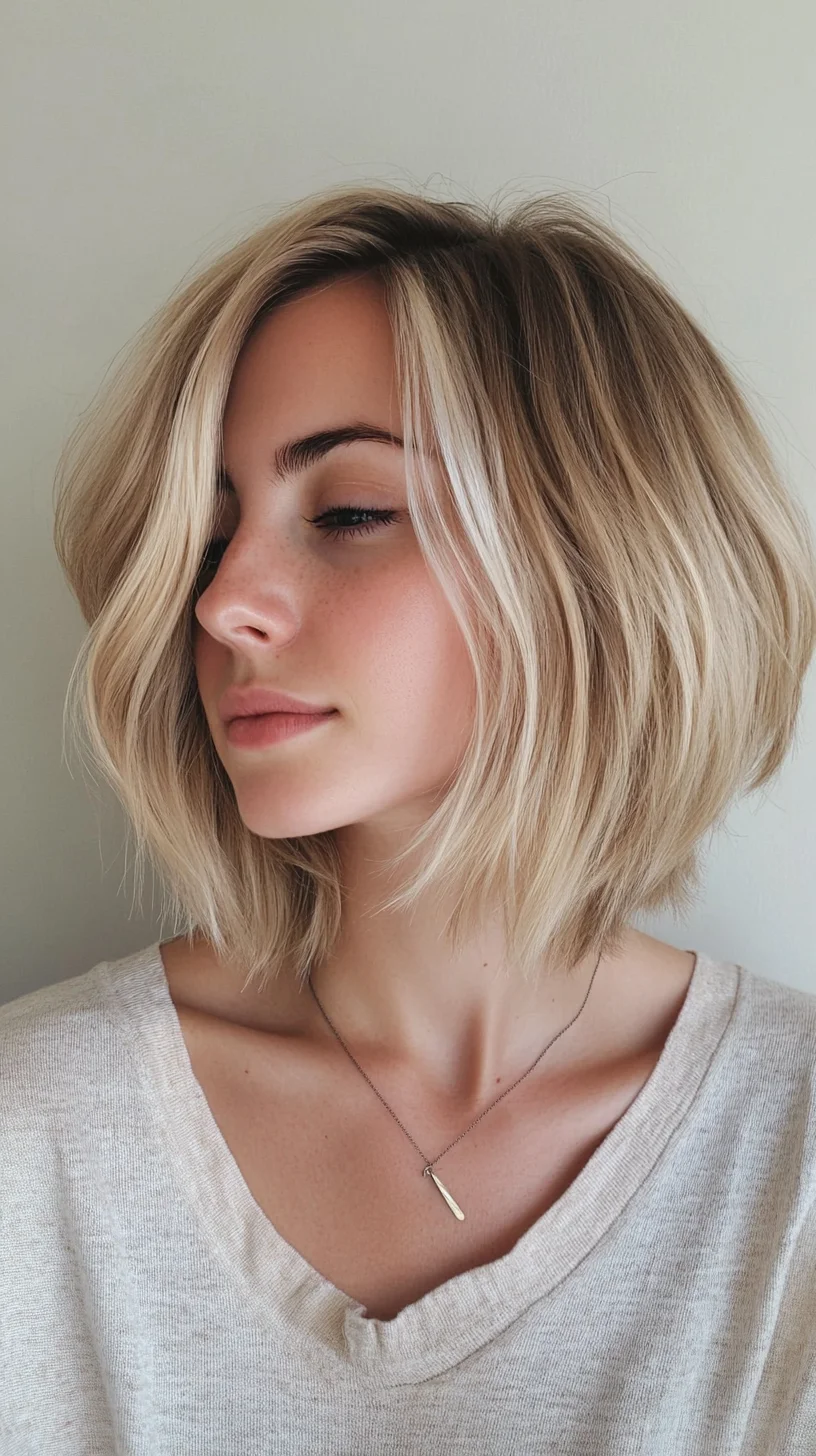 Effortlessly Chic: The Textured Lob with Soft Waves