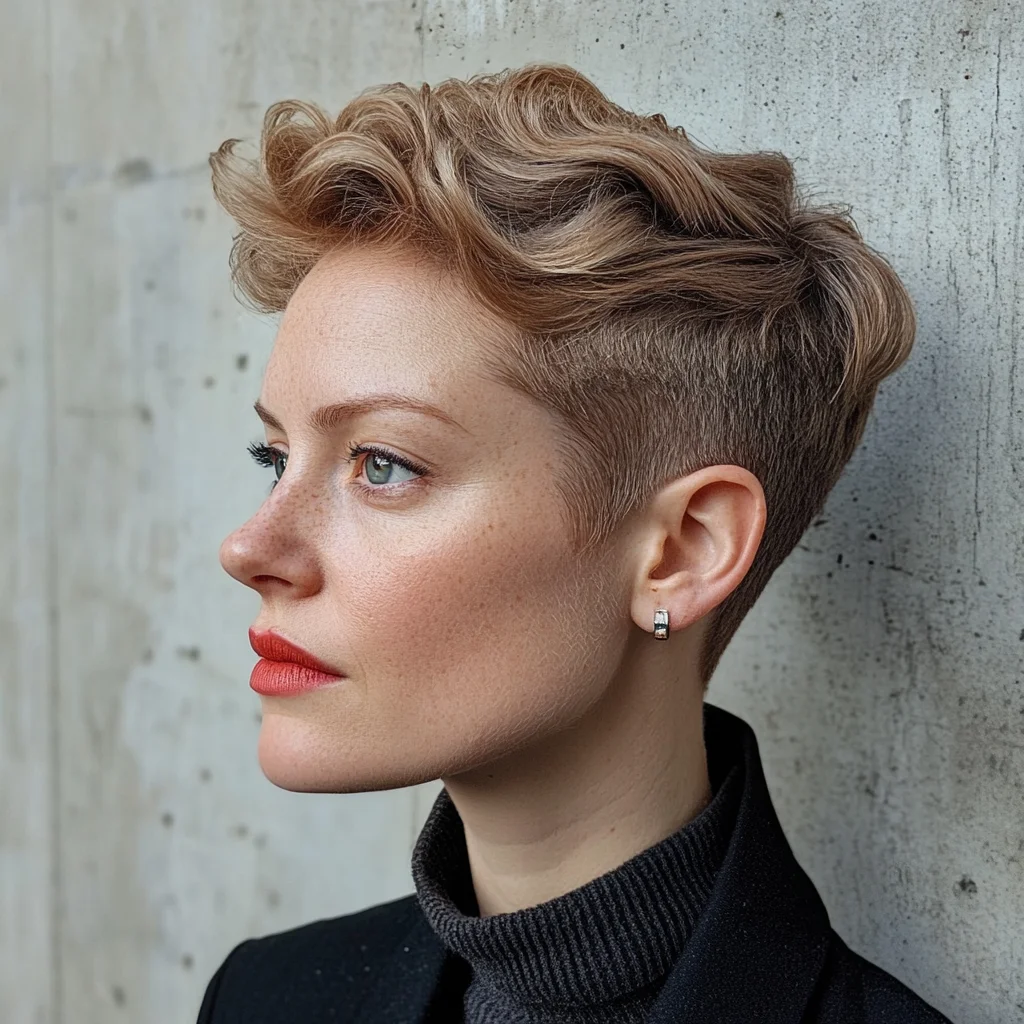 Effortlessly Chic: The Textured Pixie Cut with Edgy Undercut