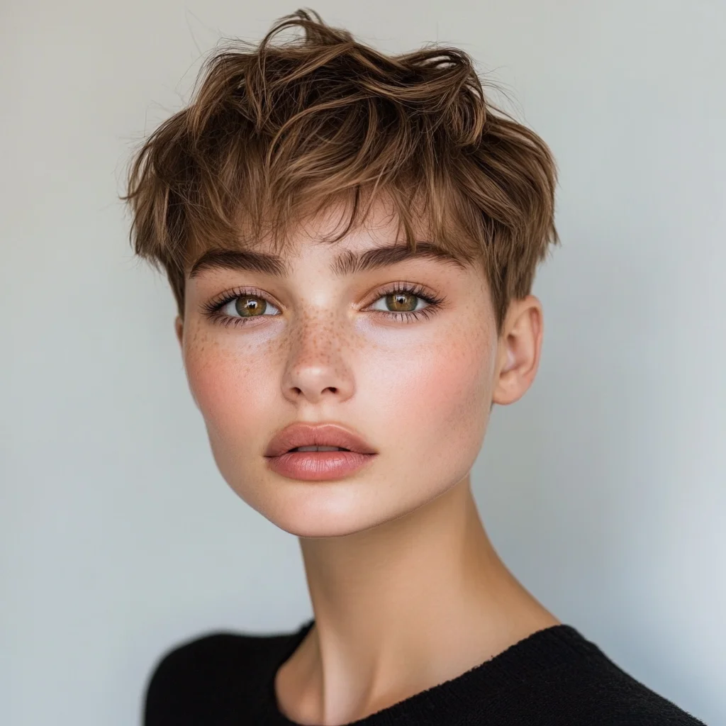 Effortlessly Chic: The Textured Pixie for a Modern, Playful Look