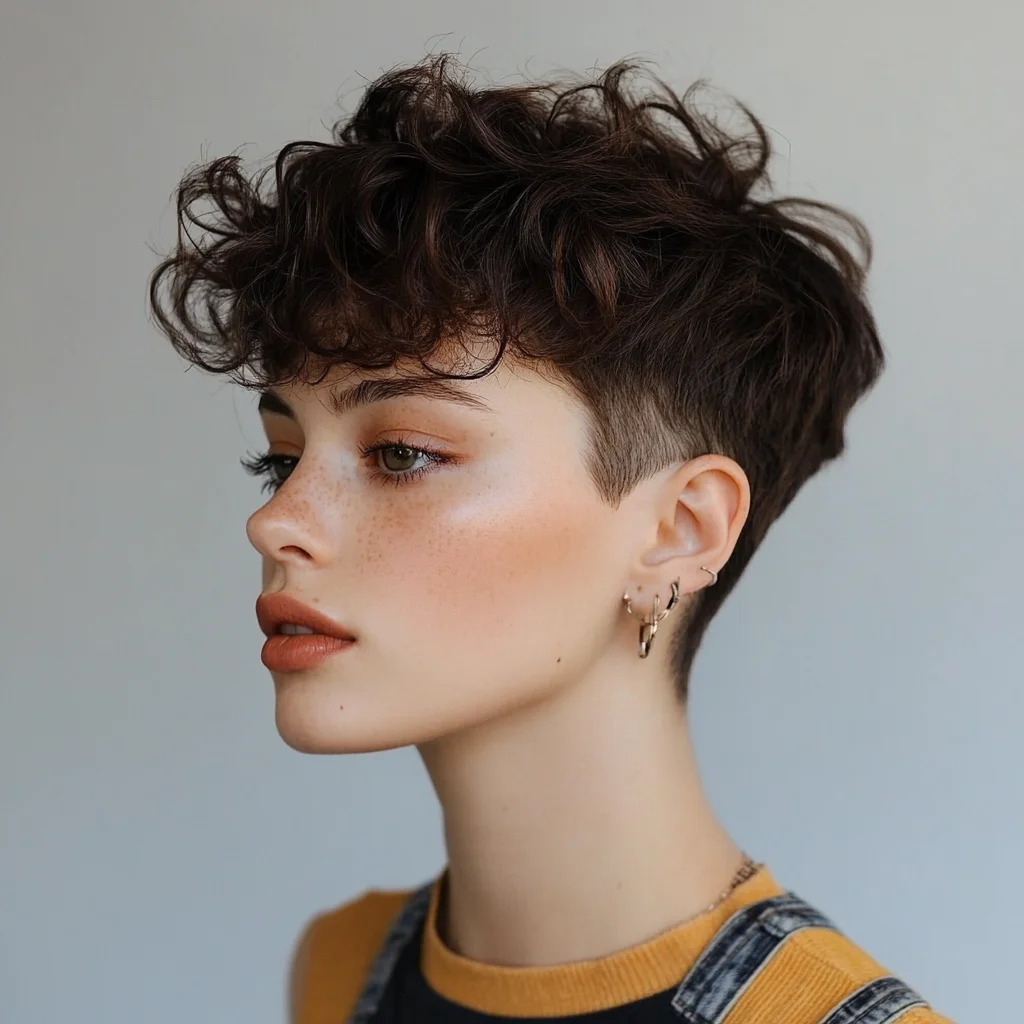 Effortlessly Chic: The Textured Short Curly Cut for Confidence and Style