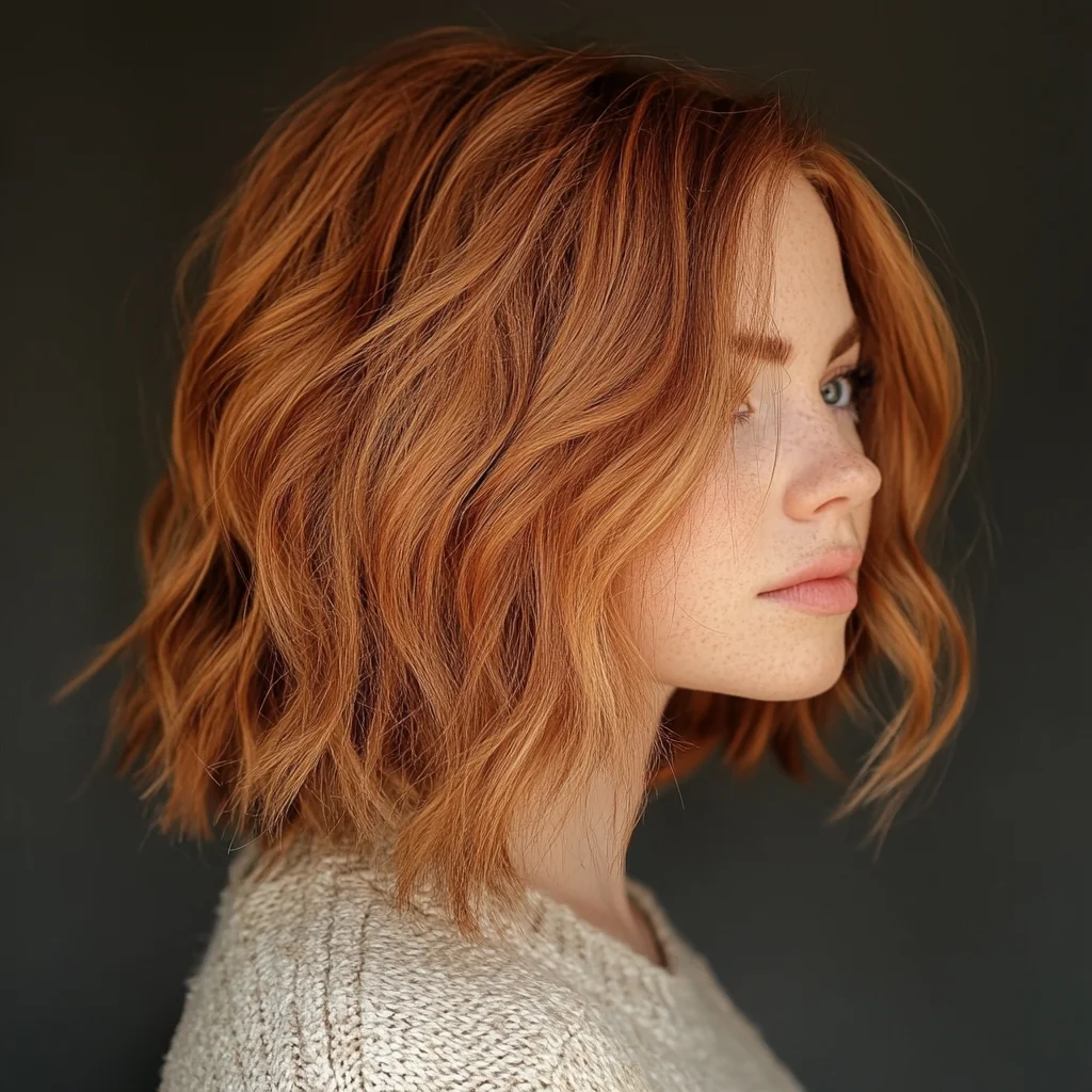 Effortlessly Chic: The Textured Wavy Lob for Stunning Versatility