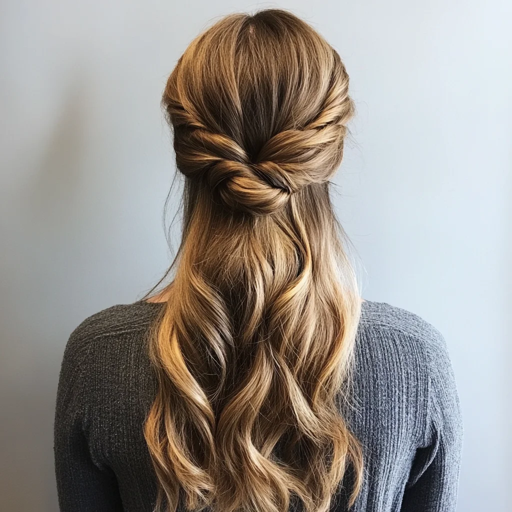 Effortlessly Chic: The Twisted Half-Up Hairstyle for Every Occasion