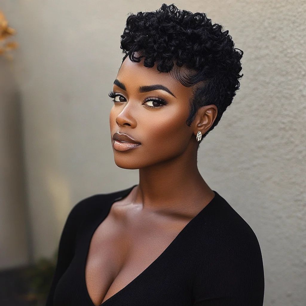 Effortlessly Chic: The Versatile Curly Pixie Cut for All Occasions