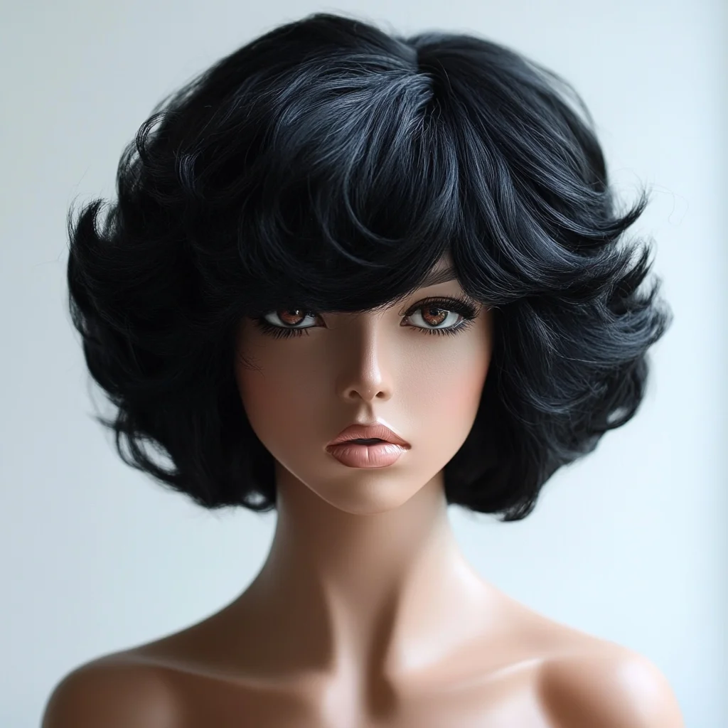 Effortlessly Chic: The Voluminous Curly Bob for Modern Glam