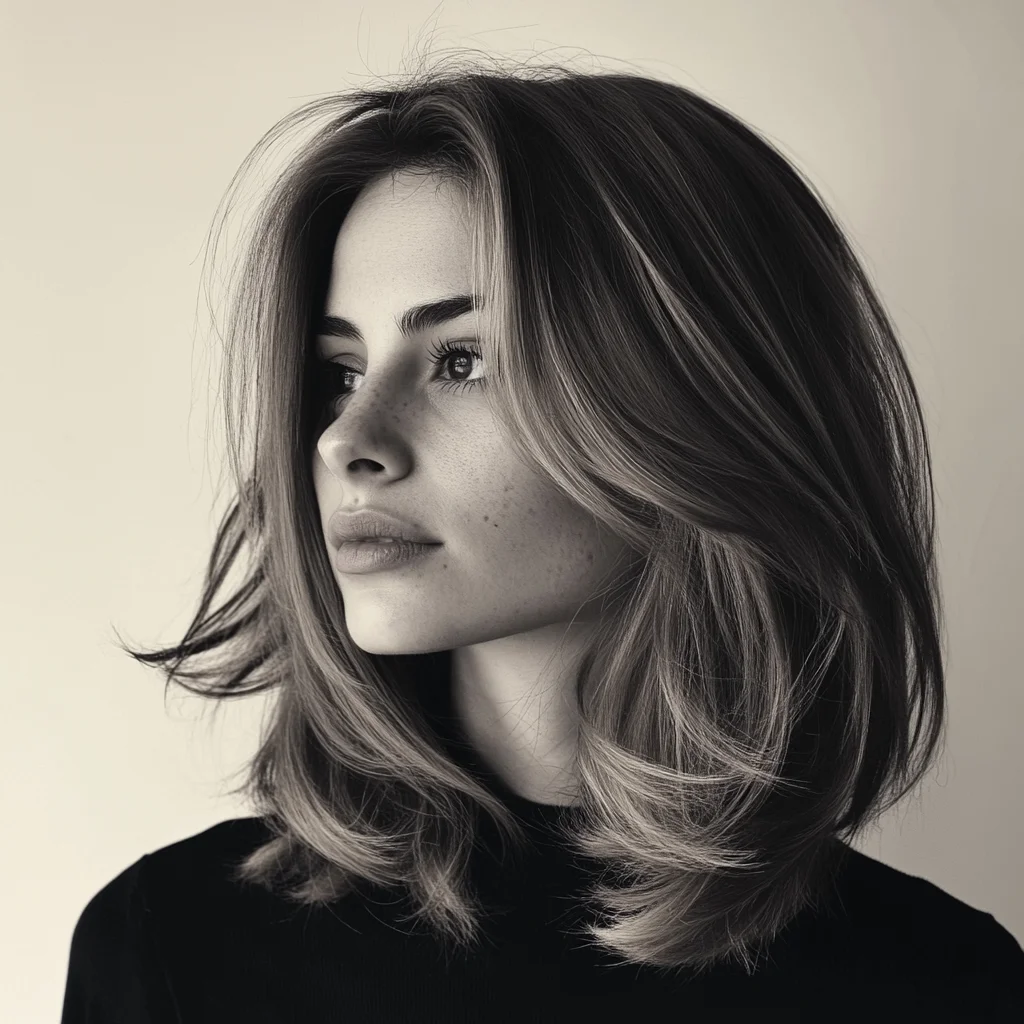 Effortlessly Chic: The Voluminous Layered Lob for All Occasions