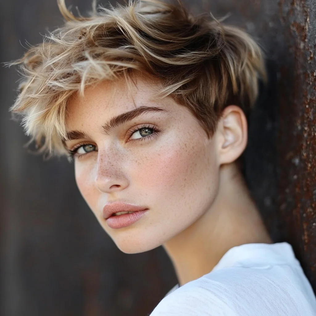 Effortlessly Chic Tousled Pixie: The Perfect Blend of Fun and Sophistication