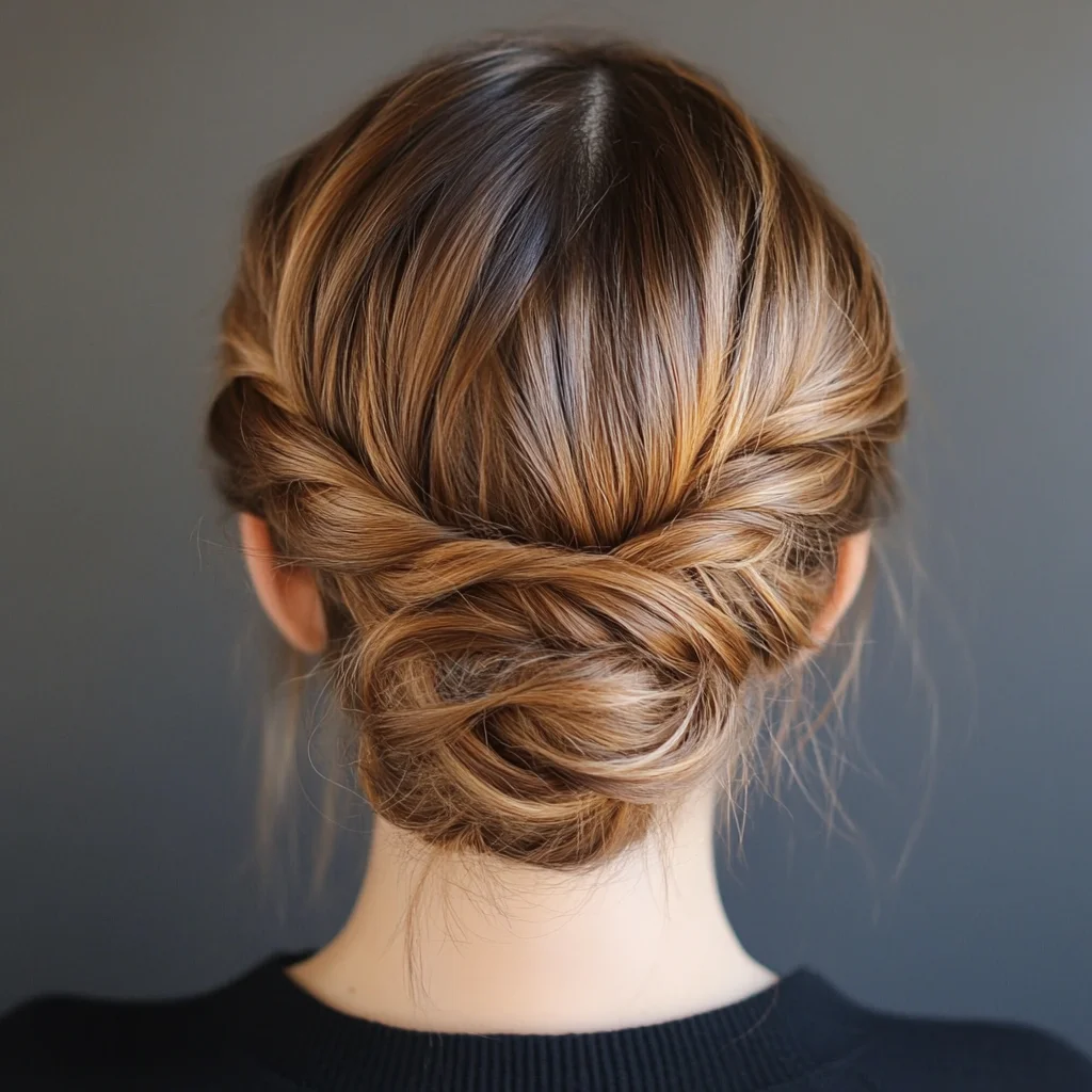 Effortlessly Chic Twisted Bun: Your Go-To Style for Any Occasion