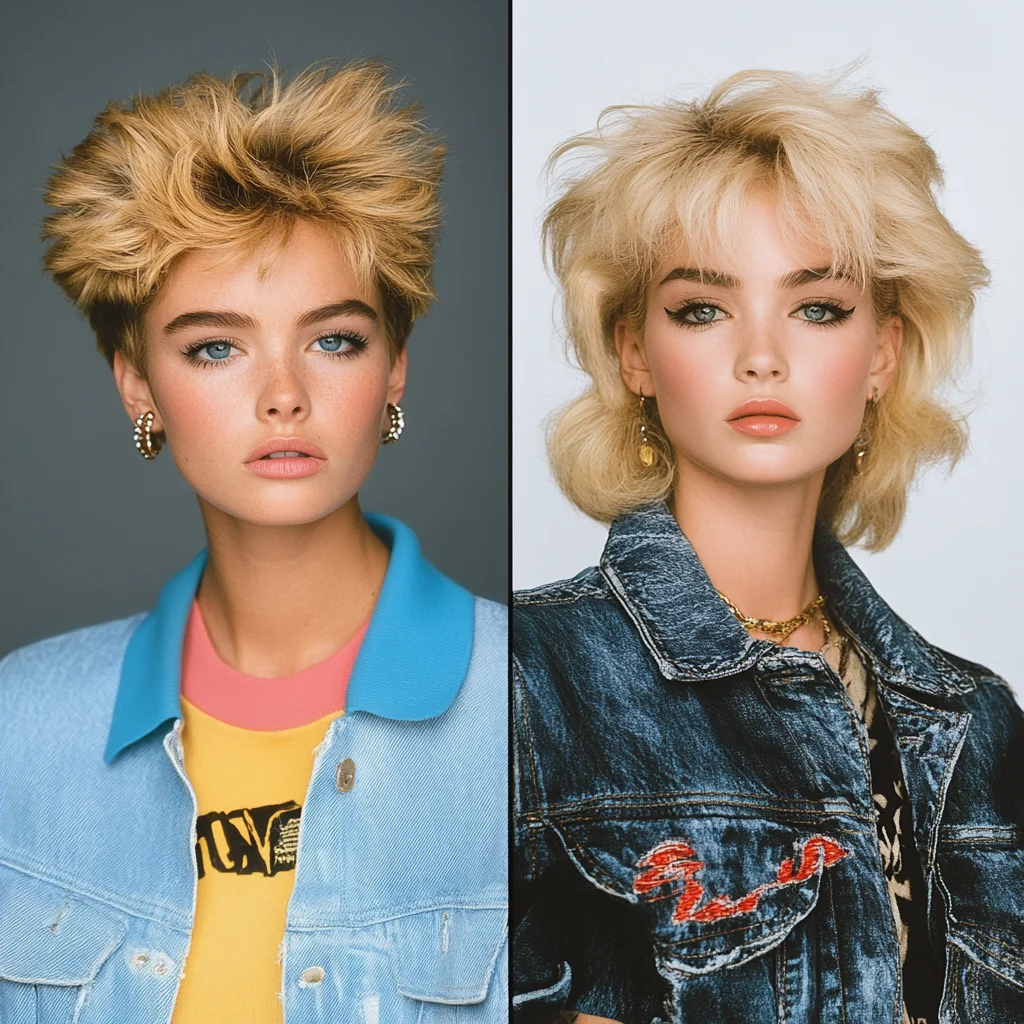 Effortlessly Chic Volume: The 80s Inspired Modern Textured Hairstyle