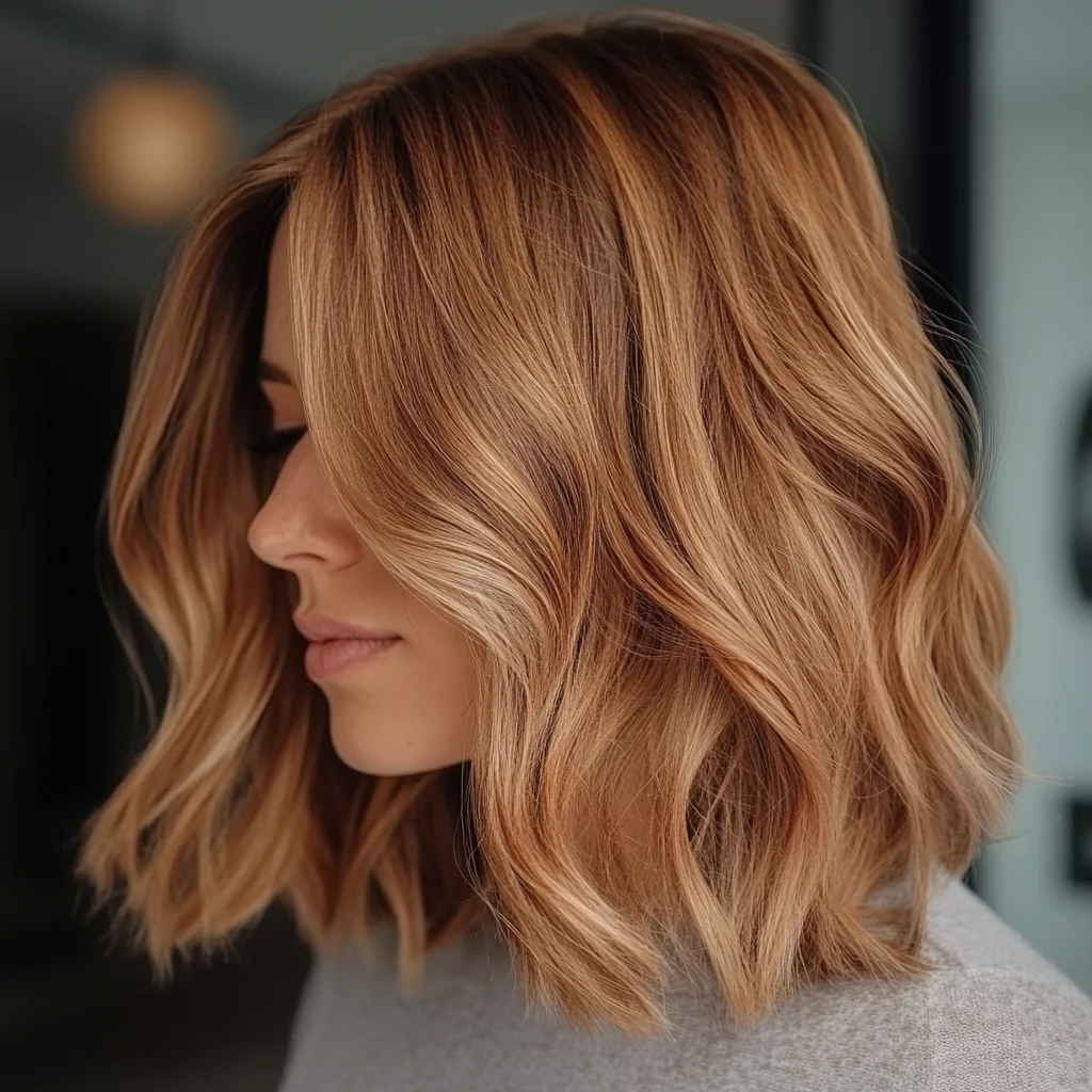 Effortlessly Chic Wavy Lob: A Modern Twist on Classic Elegance