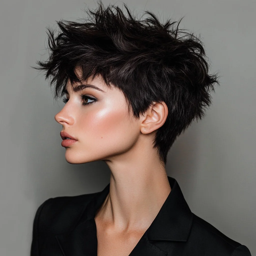 Effortlessly Edgy: The Textured Pixie Cut for a Bold Statement