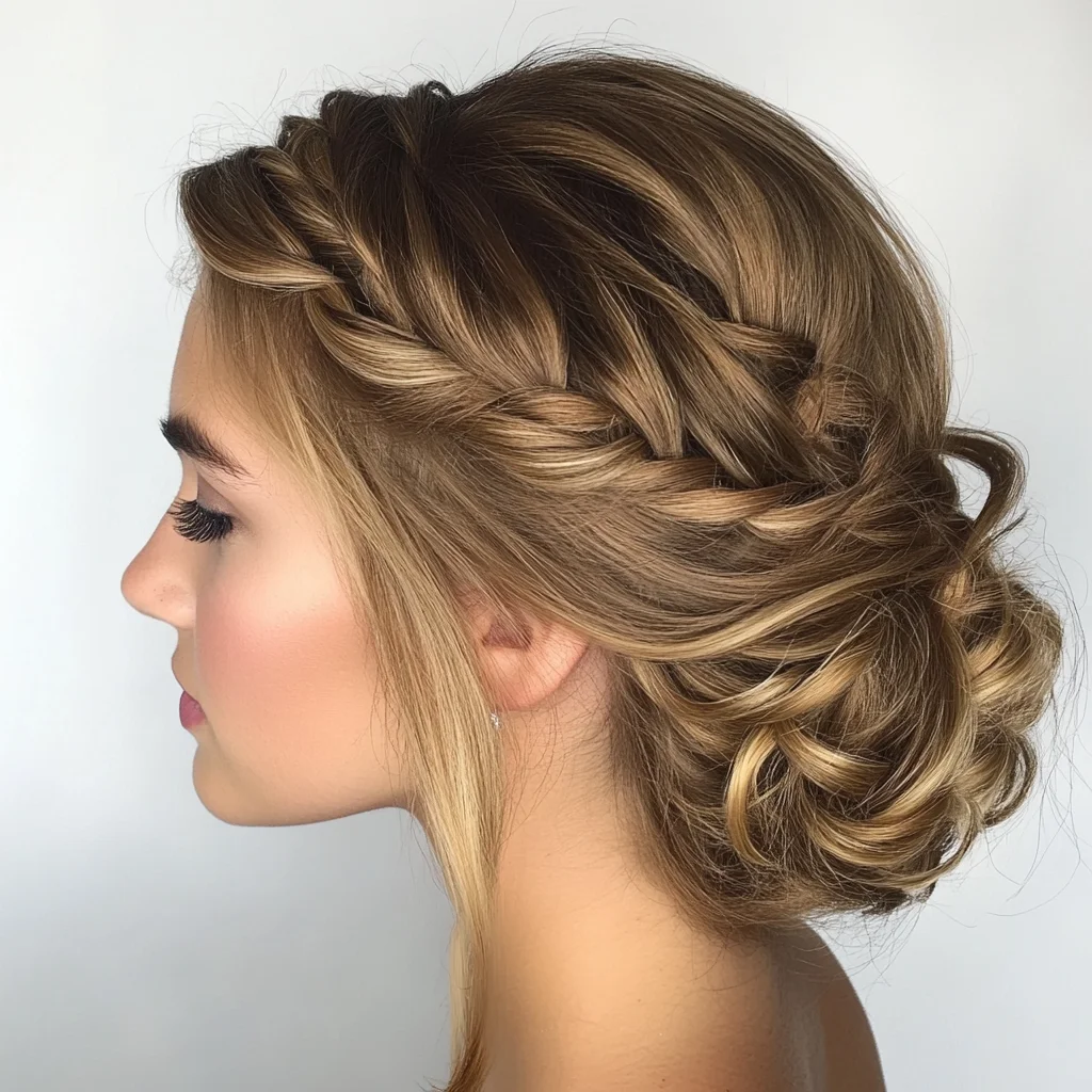 Effortlessly Elegant Braided Updo: A Stunning Style for Every Occasion