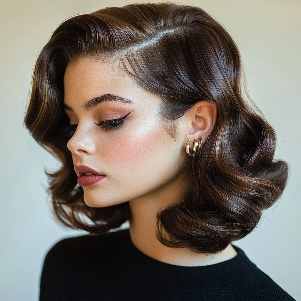 Effortlessly Elegant: The Chic Retro Wave with a Modern Twist