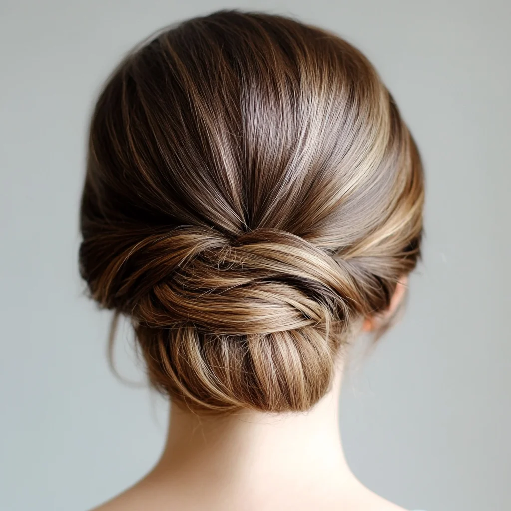 Effortlessly Elegant: The Perfect Low Twisted Bun for Any Occasion