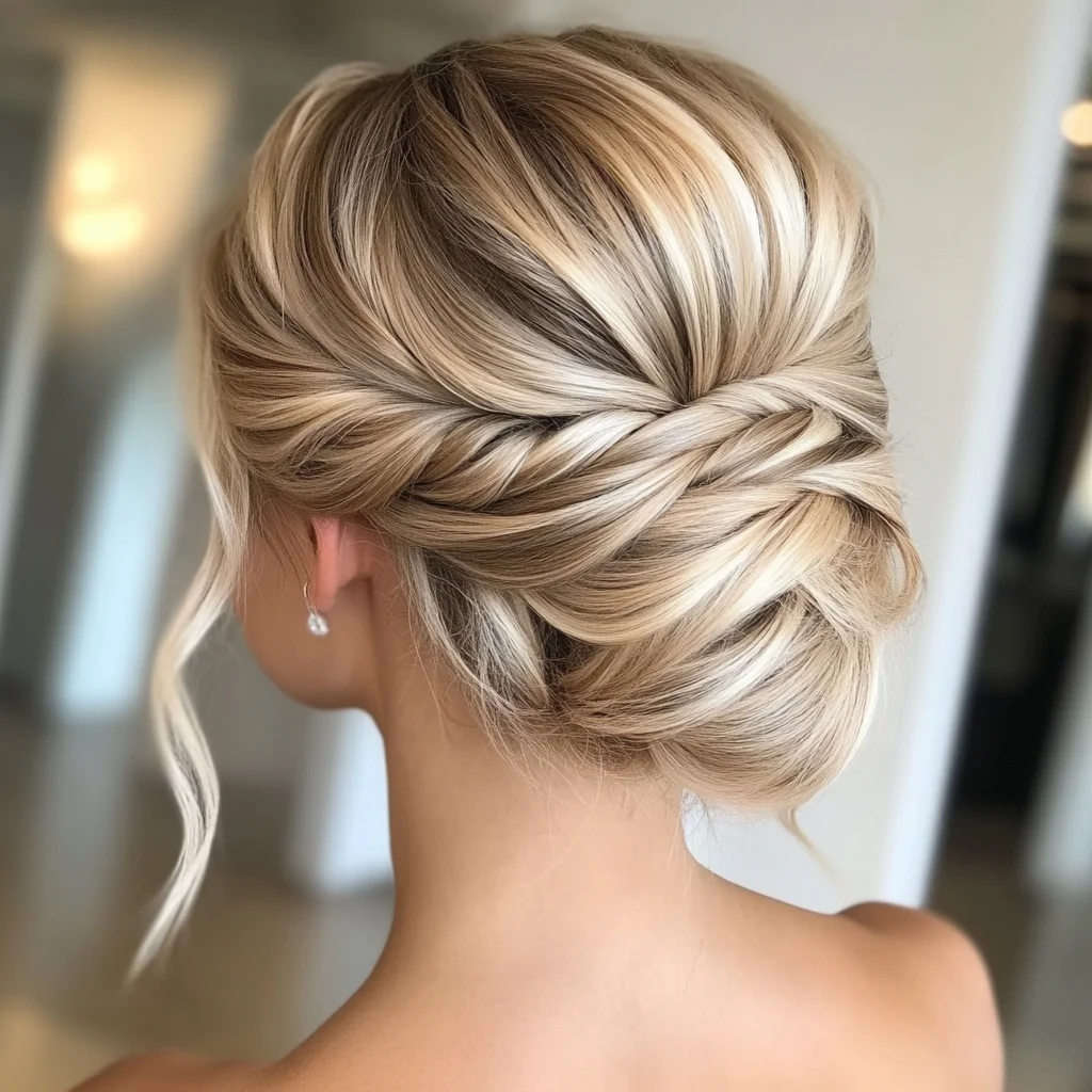 Effortlessly Elegant Twisted Updo: Perfect for Any Occasion