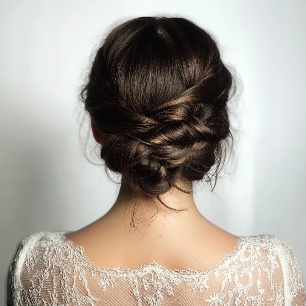 Effortlessly Elegant Twisted Updo: The Perfect Blend of Style and Sophistication