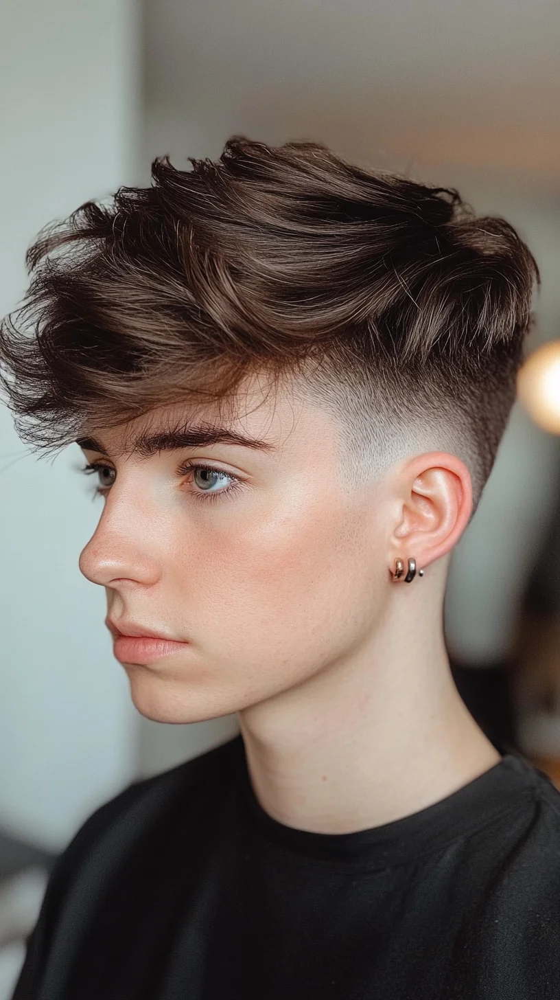 Effortlessly Stylish: The Textured Undercut for a Trendy Twist