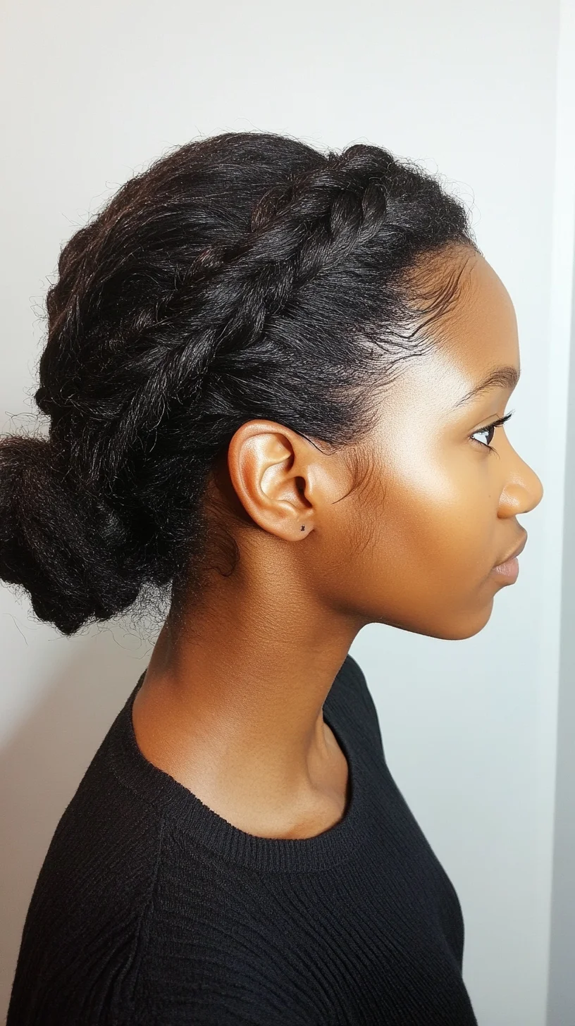 Elegant Braided Updo: Effortless Chic for Any Occasion