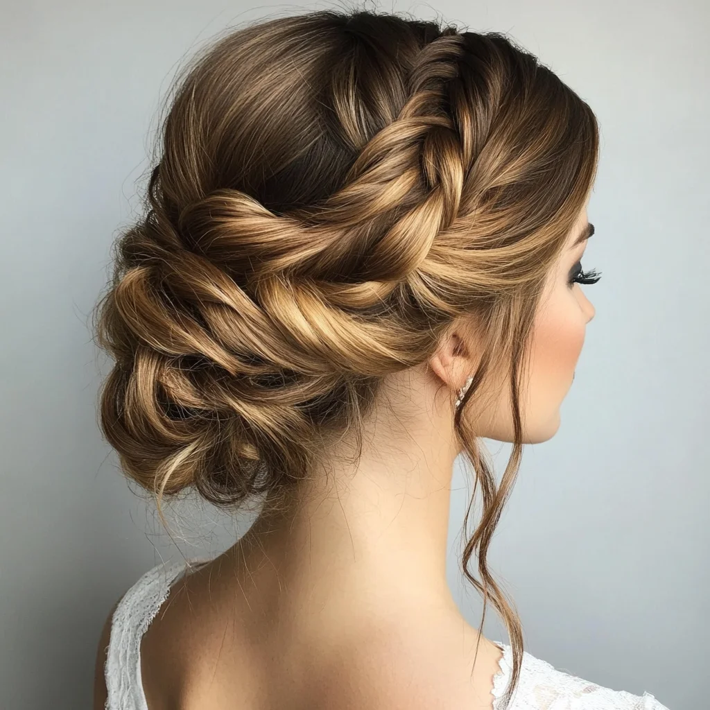 Elegant Braided Updo: Effortlessly Chic for Any Occasion