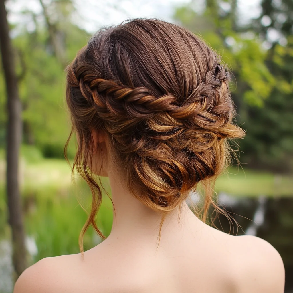 Elegant Braided Updo: Perfect for Any Occasion