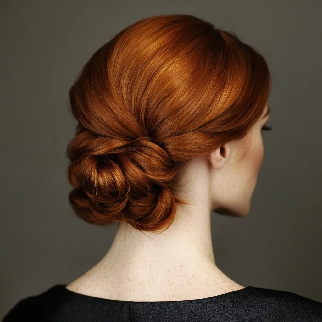 Elegant Twisted Low Bun: A Timeless Look for Any Occasion