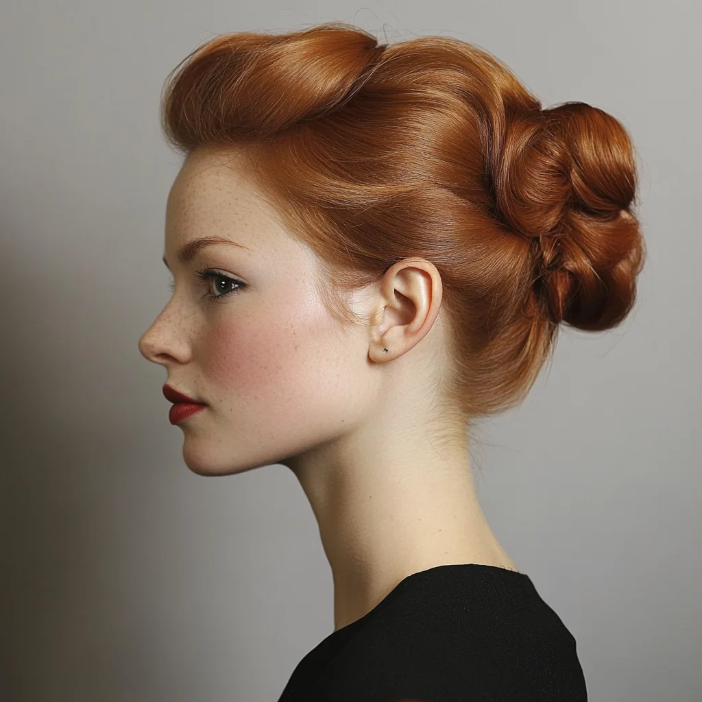 Elegant Vintage Updo: Timeless Charm with a Modern Twist