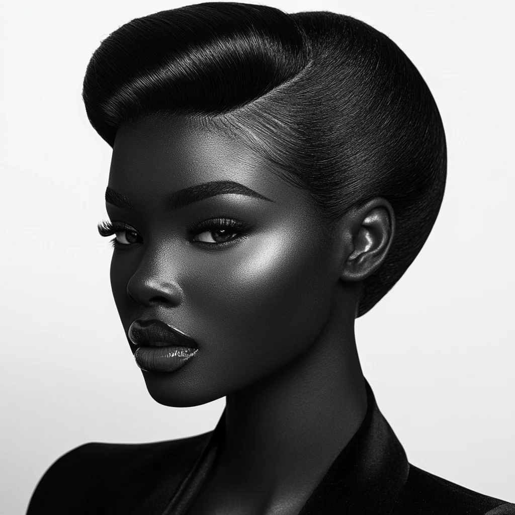 Elevate Your Elegance with a Chic Vintage-Inspired Sleek Updo