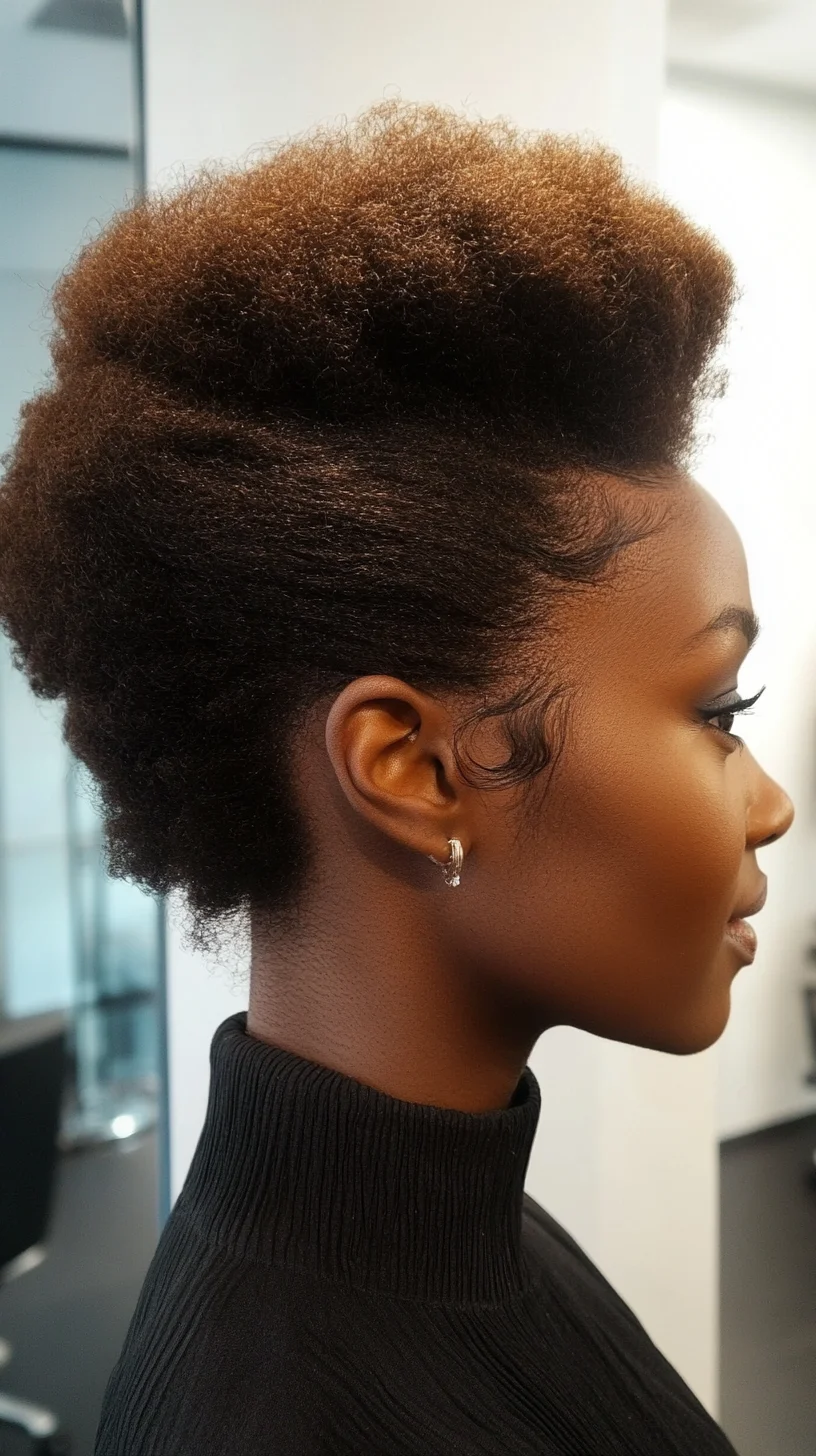 Elevate Your Look with a Chic, Textured Natural Afro