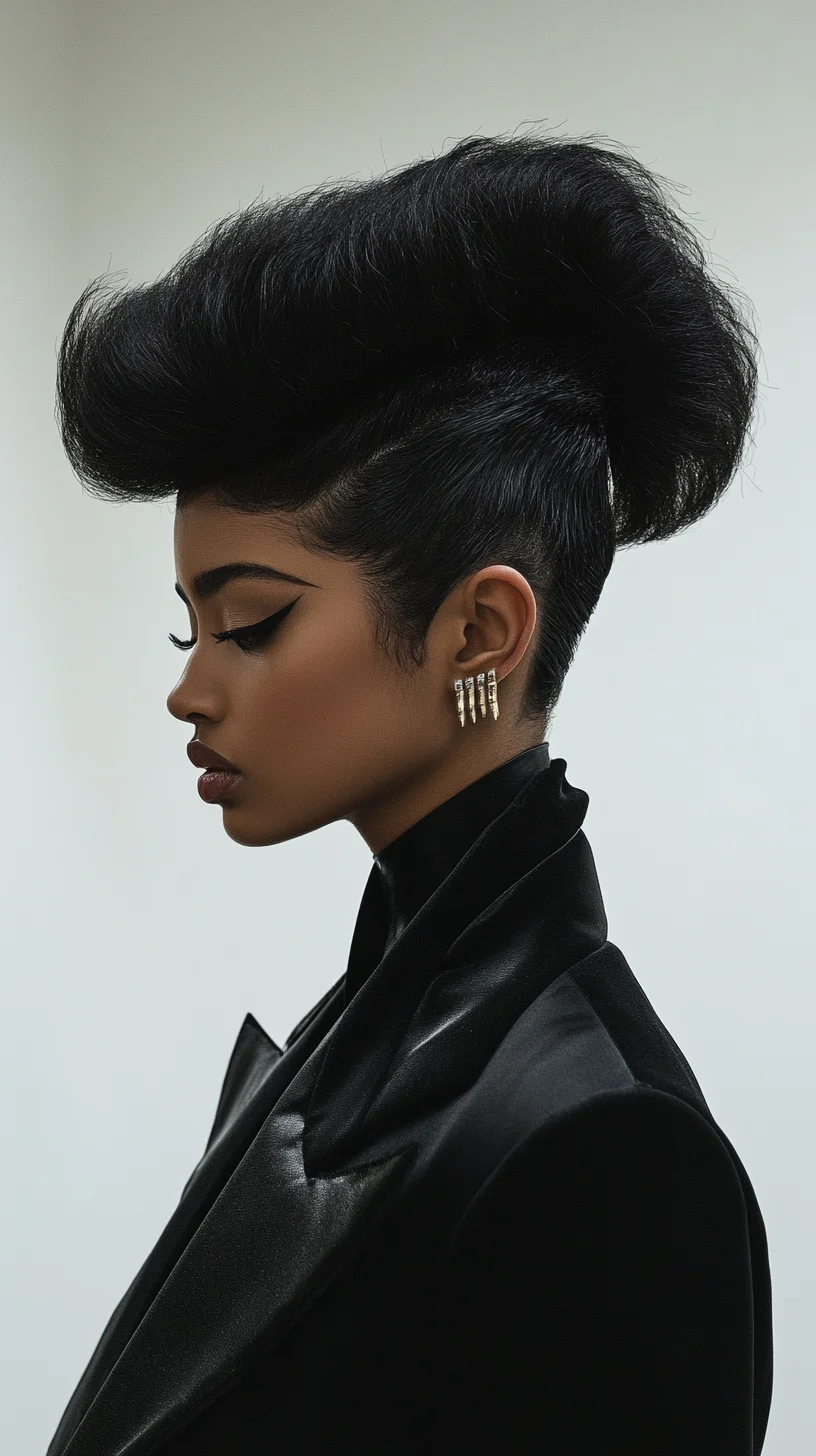 Elevate Your Look with a Sophisticated High-Puff Hairstyle