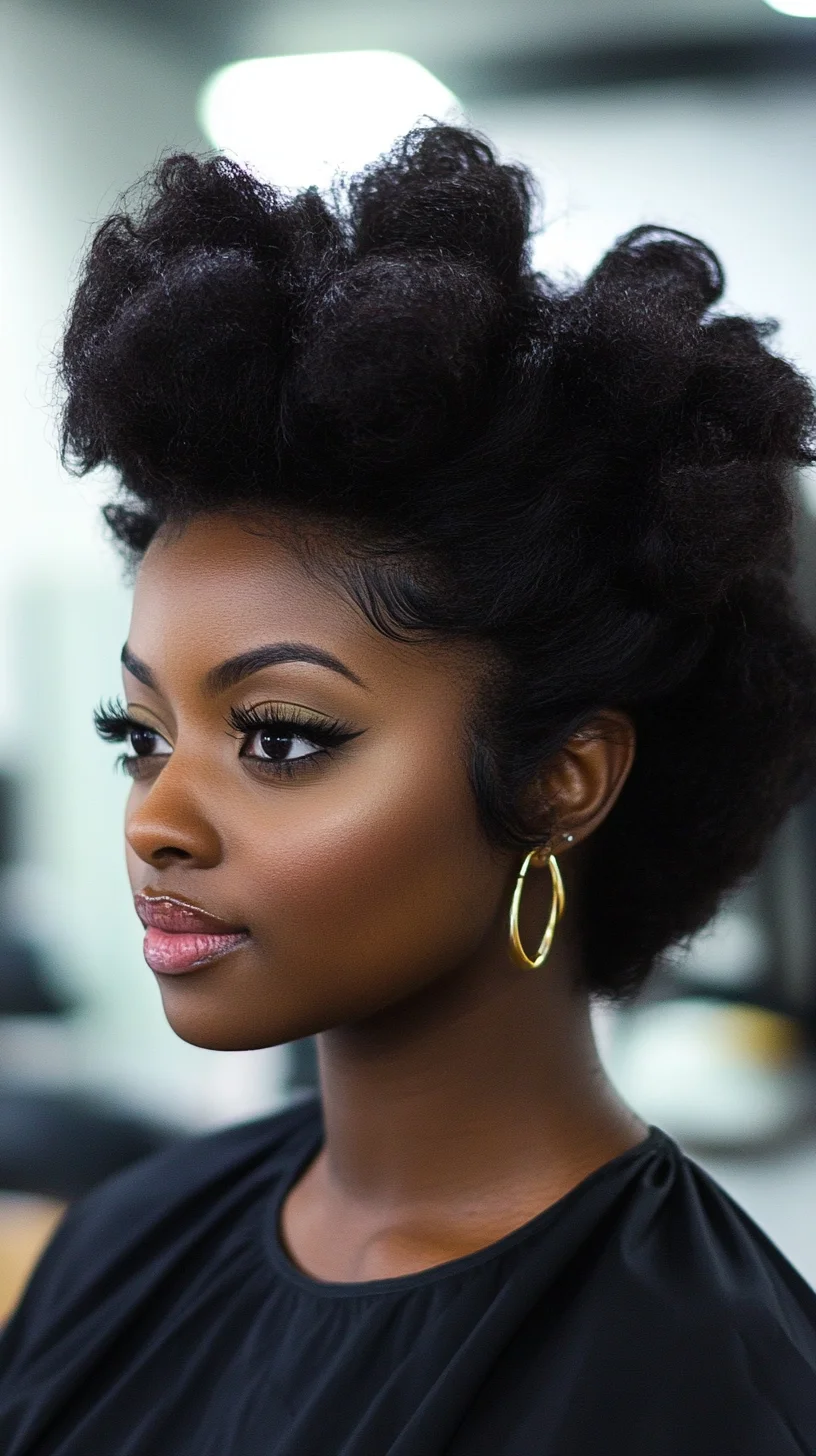 Elevate Your Look with Bold, Textured Curls: The Perfect Natural Hair Statement