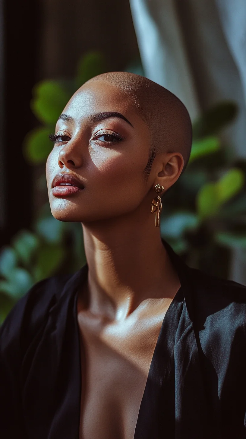 Embrace Bold Elegance: The Chic Bald Look for Stunning Confidence