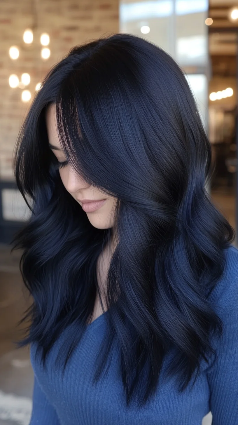 Embrace Bold Elegance: The Voluminous Dark Waves Hair Trend