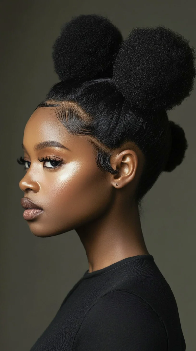 Embrace Bold Elegance with Chic Double Bun Hairstyles