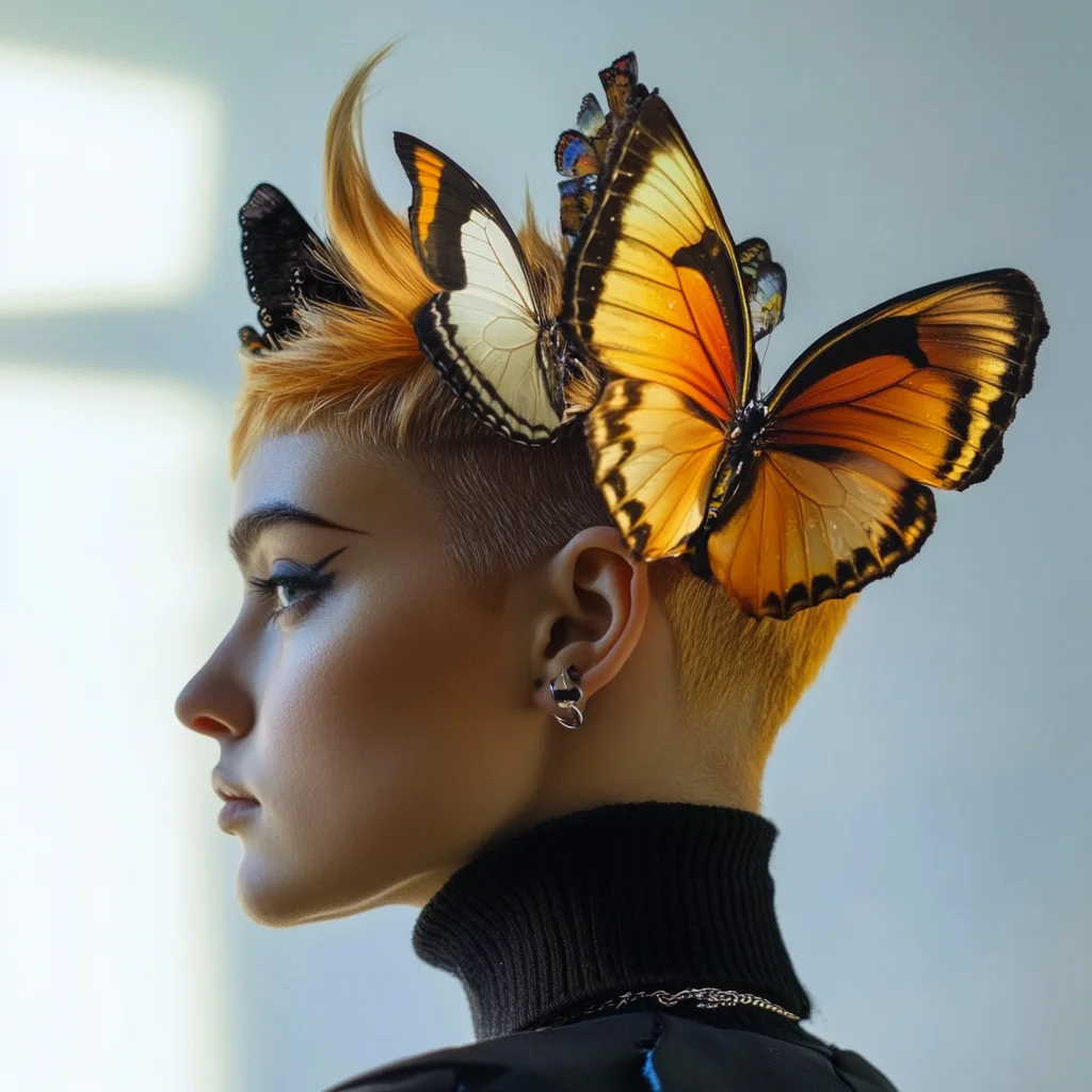 Embrace Boldness: The Butterfly Chic Pixie Cut