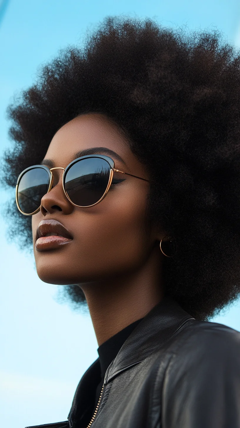 Embrace Boldness: Timeless Natural Afro with Volume and Flair